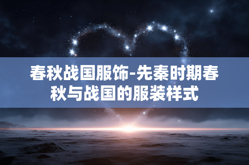 春秋战国服饰-先秦时期春秋与战国的服装样式 春秋战国服饰-先秦时期春秋与战国的服装样式