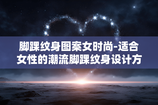 脚踝纹身图案女时尚-适合女性的潮流脚踝纹身设计方案 脚踝纹身图案女时尚-适合女性的潮流脚踝纹身设计方案