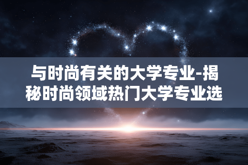 与时尚有关的大学专业-揭秘时尚领域热门大学专业选择