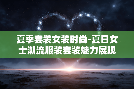 夏季套装女装时尚-夏日女士潮流服装套装魅力展现 夏季套装女装时尚-夏日女士潮流服装套装魅力展现