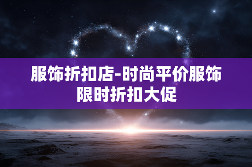 服饰折扣店-时尚平价服饰限时折扣大促 服饰折扣店-时尚平价服饰限时折扣大促