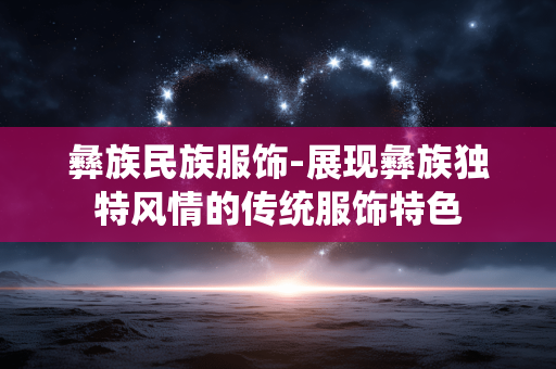 彝族民族服饰-展现彝族独特风情的传统服饰特色