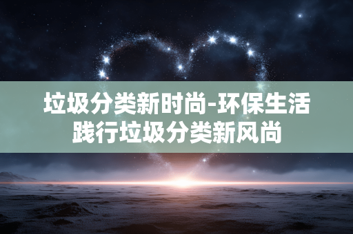 垃圾分类新时尚-环保生活践行垃圾分类新风尚 垃圾分类新时尚-环保生活践行垃圾分类新风尚