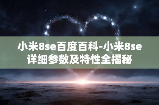小米8se百度百科-小米8se详细参数及特性全揭秘