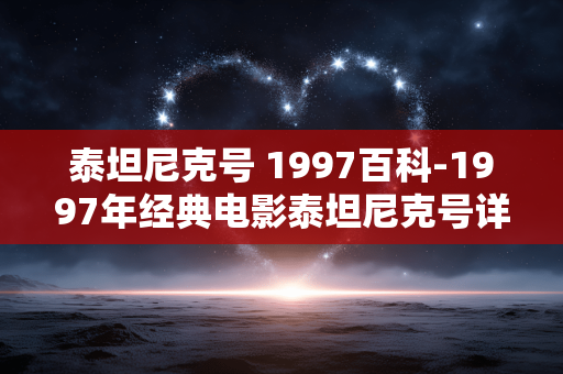 泰坦尼克号 1997百科-1997年经典电影泰坦尼克号详细介绍 泰坦尼克号 1997百科-1997年经典电影泰坦尼克号详细介绍