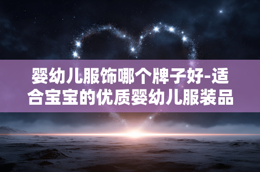 婴幼儿服饰哪个牌子好-适合宝宝的优质婴幼儿服装品牌推荐 婴幼儿服饰哪个牌子好-适合宝宝的优质婴幼儿服装品牌推荐