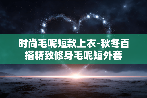 时尚毛呢短款上衣-秋冬百搭精致修身毛呢短外套 时尚毛呢短款上衣-秋冬百搭精致修身毛呢短外套