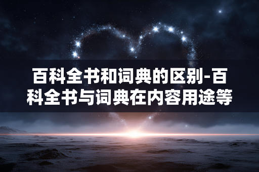 百科全书和词典的区别-百科全书与词典在内容用途等方面差异 百科全书和词典的区别-百科全书与词典在内容用途等方面差异