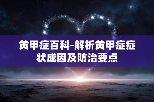 黄甲症百科-解析黄甲症症状成因及防治要点