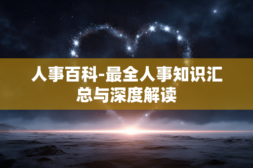 人事百科-最全人事知识汇总与深度解读