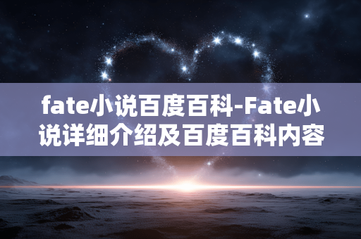 fate小说百度百科-Fate小说详细介绍及百度百科内容解读