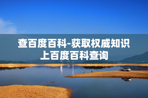 查百度百科-获取权威知识上百度百科查询