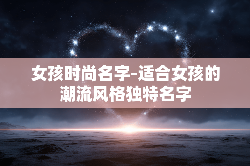 女孩时尚名字-适合女孩的潮流风格独特名字