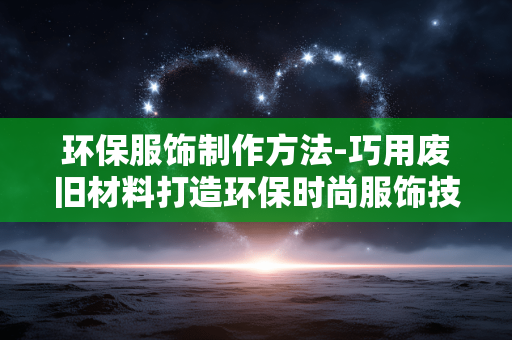 环保服饰制作方法-巧用废旧材料打造环保时尚服饰技巧 环保服饰制作方法-巧用废旧材料打造环保时尚服饰技巧