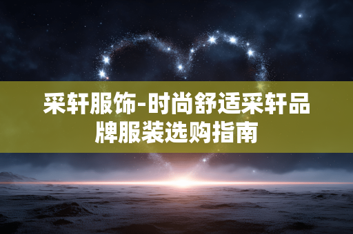采轩服饰-时尚舒适采轩品牌服装选购指南 采轩服饰-时尚舒适采轩品牌服装选购指南
