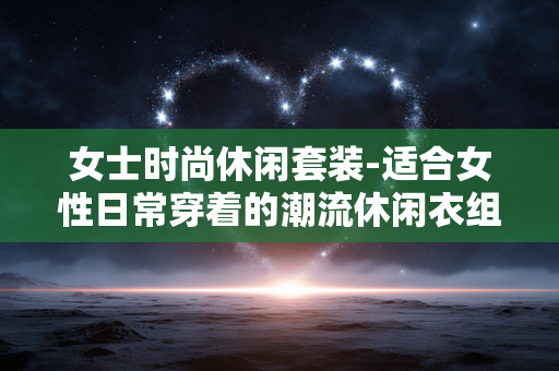 女士时尚休闲套装-适合女性日常穿着的潮流休闲衣组 女士时尚休闲套装-适合女性日常穿着的潮流休闲衣组