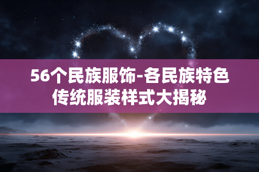 56个民族服饰-各民族特色传统服装样式大揭秘 56个民族服饰-各民族特色传统服装样式大揭秘
