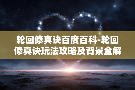 轮回修真诀百度百科-轮回修真诀玩法攻略及背景全解析 轮回修真诀百度百科-轮回修真诀玩法攻略及背景全解析