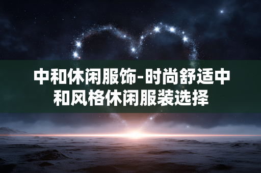 中和休闲服饰-时尚舒适中和风格休闲服装选择 中和休闲服饰-时尚舒适中和风格休闲服装选择