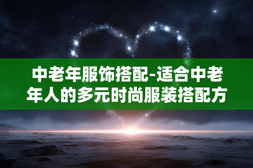 中老年服饰搭配-适合中老年人的多元时尚服装搭配方案 中老年服饰搭配-适合中老年人的多元时尚服装搭配方案