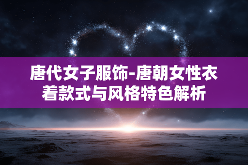 唐代女子服饰-唐朝女性衣着款式与风格特色解析 唐代女子服饰-唐朝女性衣着款式与风格特色解析