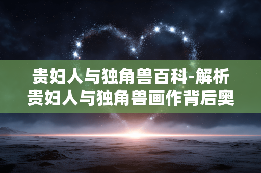 贵妇人与独角兽百科-解析贵妇人与独角兽画作背后奥秘