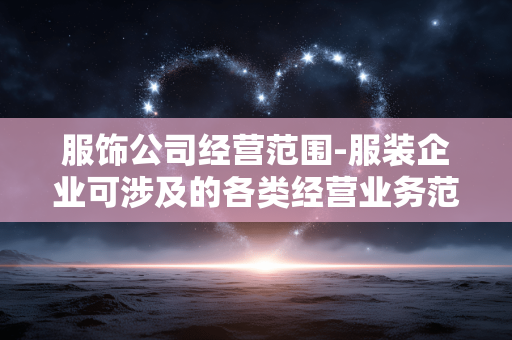服饰公司经营范围-服装企业可涉及的各类经营业务范畴 服饰公司经营范围-服装企业可涉及的各类经营业务范畴