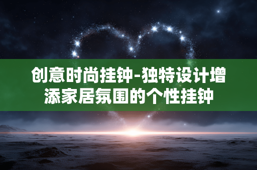 创意时尚挂钟-独特设计增添家居氛围的个性挂钟 创意时尚挂钟-独特设计增添家居氛围的个性挂钟