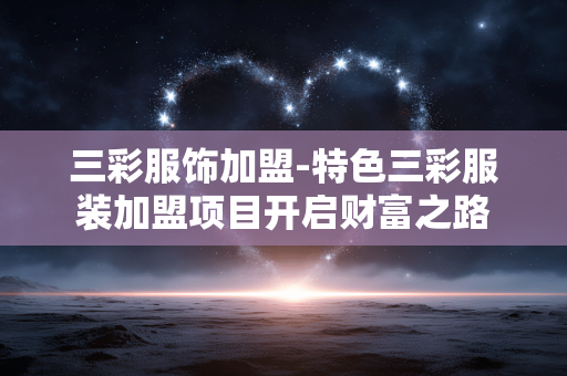 三彩服饰加盟-特色三彩服装加盟项目开启财富之路
