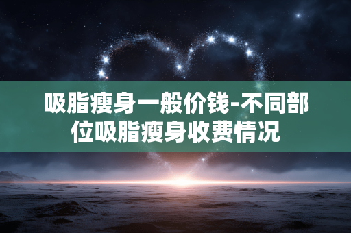 吸脂瘦身一般价钱-不同部位吸脂瘦身收费情况 吸脂瘦身一般价钱-不同部位吸脂瘦身收费情况
