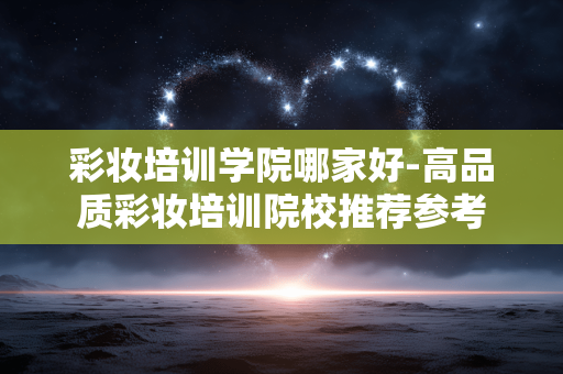彩妆培训学院哪家好-高品质彩妆培训院校推荐参考 彩妆培训学院哪家好-高品质彩妆培训院校推荐参考