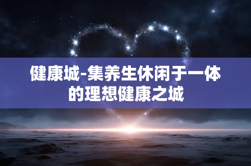 健康城-集养生休闲于一体的理想健康之城 健康城-集养生休闲于一体的理想健康之城
