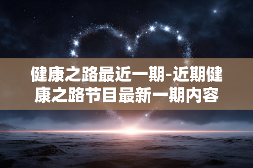 健康之路最近一期-近期健康之路节目最新一期内容
