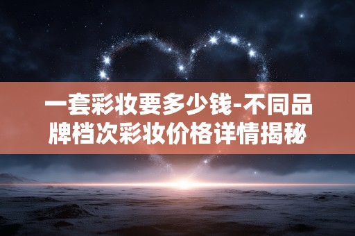 一套彩妆要多少钱-不同品牌档次彩妆价格详情揭秘 一套彩妆要多少钱-不同品牌档次彩妆价格详情揭秘