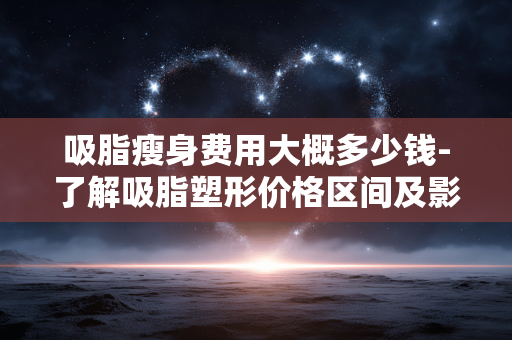 吸脂瘦身费用大概多少钱-了解吸脂塑形价格区间及影响因素