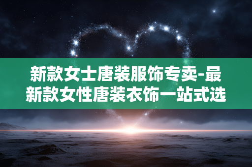 新款女士唐装服饰专卖-最新款女性唐装衣饰一站式选购 新款女士唐装服饰专卖-最新款女性唐装衣饰一站式选购