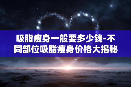 吸脂瘦身一般要多少钱-不同部位吸脂瘦身价格大揭秘 吸脂瘦身一般要多少钱-不同部位吸脂瘦身价格大揭秘