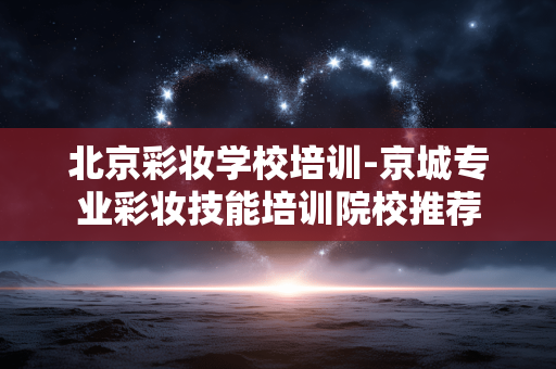 北京彩妆学校培训-京城专业彩妆技能培训院校推荐