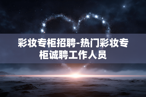 彩妆专柜招聘-热门彩妆专柜诚聘工作人员