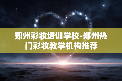郑州彩妆培训学校-郑州热门彩妆教学机构推荐