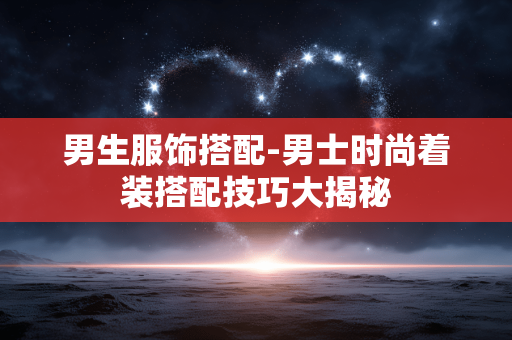 男生服饰搭配-男士时尚着装搭配技巧大揭秘 男生服饰搭配-男士时尚着装搭配技巧大揭秘