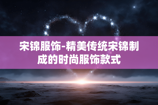 宋锦服饰-精美传统宋锦制成的时尚服饰款式