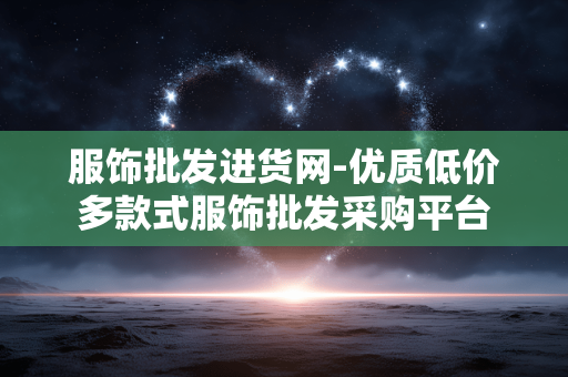 服饰批发进货网-优质低价多款式服饰批发采购平台