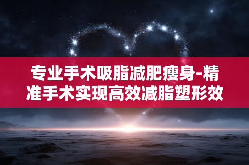 专业手术吸脂减肥瘦身-精准手术实现高效减脂塑形效果 专业手术吸脂减肥瘦身-精准手术实现高效减脂塑形效果