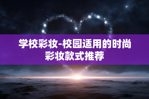 学校彩妆-校园适用的时尚彩妆款式推荐 学校彩妆-校园适用的时尚彩妆款式推荐