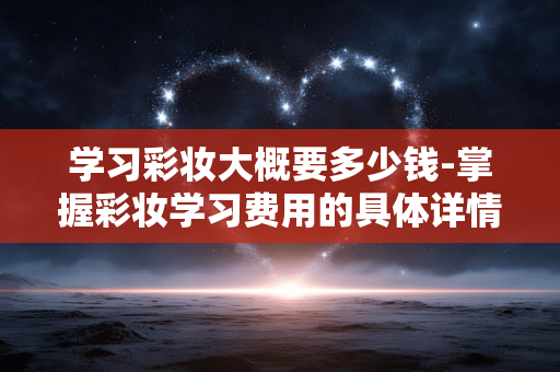 学习彩妆大概要多少钱-掌握彩妆学习费用的具体详情 学习彩妆大概要多少钱-掌握彩妆学习费用的具体详情