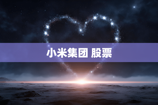 小米集团 股票