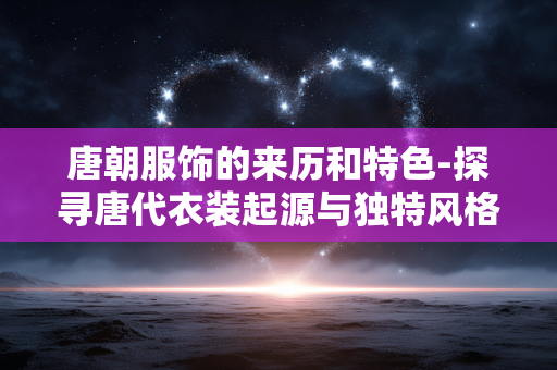 唐朝服饰的来历和特色-探寻唐代衣装起源与独特风格表现