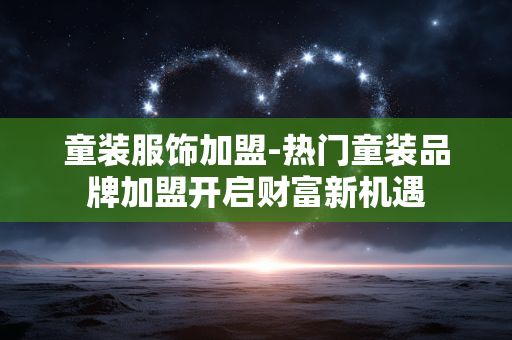 童装服饰加盟-热门童装品牌加盟开启财富新机遇