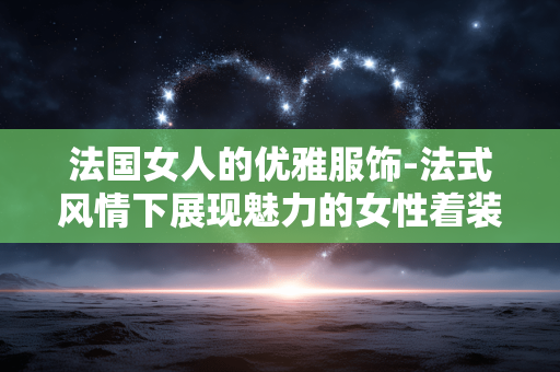 法国女人的优雅服饰-法式风情下展现魅力的女性着装选择
